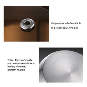 Amazon TOP Seller 6 PCS Flat Bottom Cooking Pot Sets Sauce Pan Soup Pot Frying