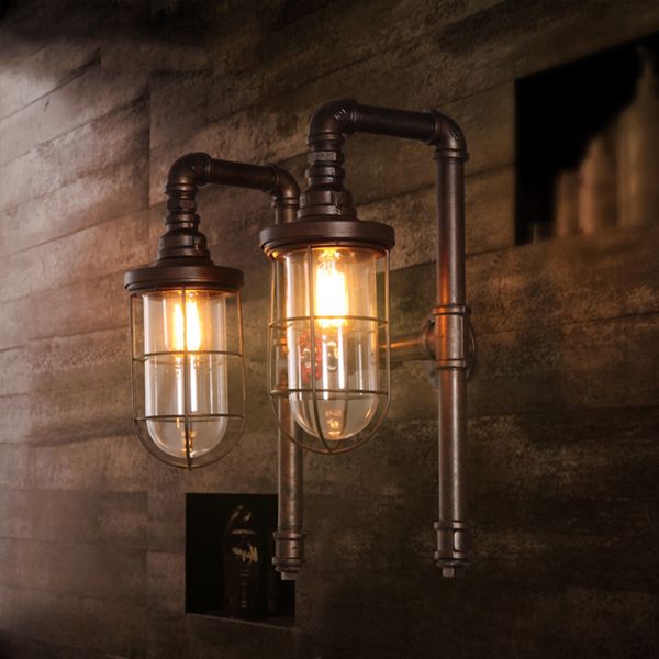 Retro Fancy Filament Bulb Wall Lights E27 Decorative Long Arm Low Voltage Living Hall Wall Light