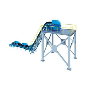 11m3/H Horizontal Idler Roller Cleated Sidewall Conveyor