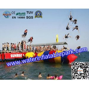 Quality Playing Inflatable Water Catapult Blob / Trampolines 5 Years Warranty for sale