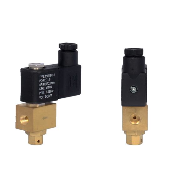 flow adjustable solenoid valve for fuel diesel oil 1 / 8 inch bspp