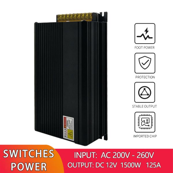1500W Power LED Switching Power Supply AC200V 260V To DC 12V 125A