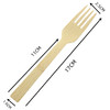 Buy 100 Nature Disposable Bamboo Wooden Cutlery Bulk Fork 17CM at wholesale prices