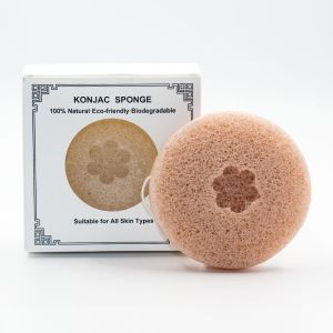 Pure Natural Dry Facial Konjac Sponge Biodegradable Customizable