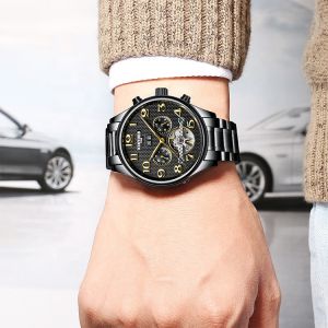 Fashion Automatic Mechanical Watch 20 Mm Band Width Buckle Clasp