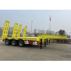 Jost E100 3 Axle 60 Tons 100 Tons Hydraulic Extendable Lowboy Low Bed Truck Semi