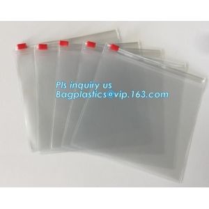 Cosmetic Packaging Customized Clear PVC Travel Slider Bag/Manufacture pvc