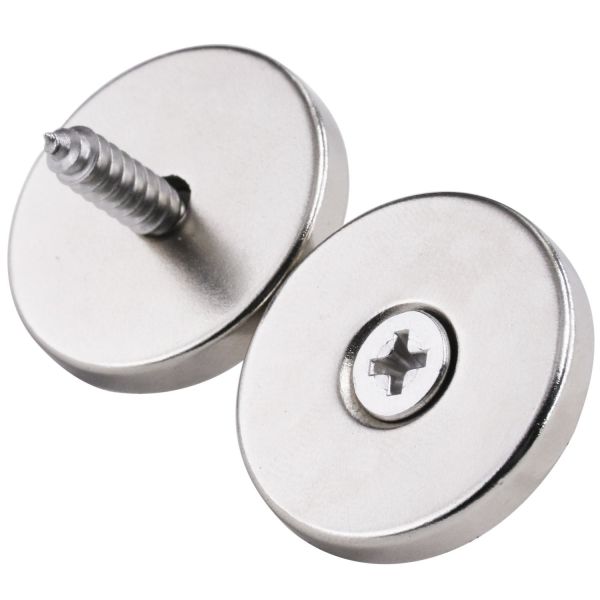 Kellin Neodymium Magnet Disc with Countersunk for Furniture, Paintings, Artwork Fixings