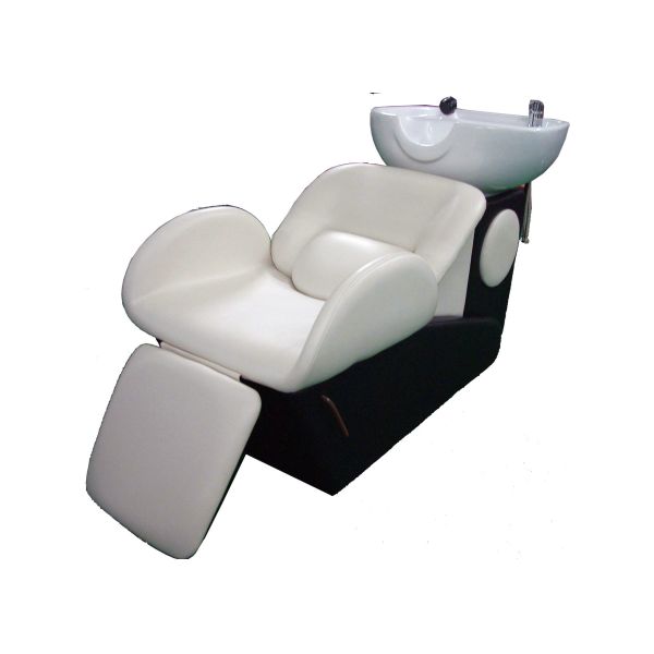 Buy Adjustable Beauty Salon Shampoo Chairs With Footrest  , Pu Leather Materials at wholesale prices