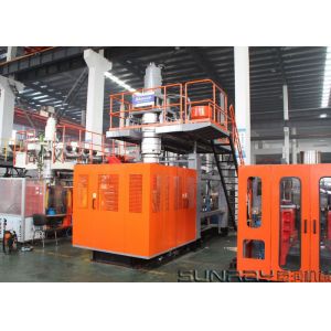 Blue Plastic Barrel Making Machine , 120L Drum Blow Moulding Machine