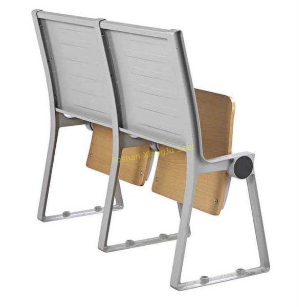 Armless Waiting Room College Classroom Furniture / Floor Mounted Fold Up Chairs