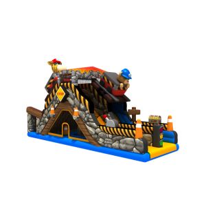 China Inflatable Giraffe Animal Jump With Slide / Small Obstacle Course on sale