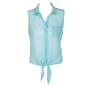 Sleeveless Ladies / Women Blouse , Eco-Friendly OEM Adults Blouses Tops