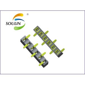 1.27mm pitch black female header single row SMT H3.4 right front left rear with