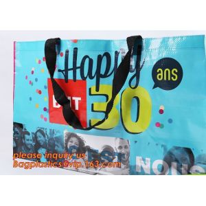 Quality Color Printed PP Woven Carrying Shopping/Grocery Tote Bag,promotional tote laminated pp non woven gift bag fashion handb for sale