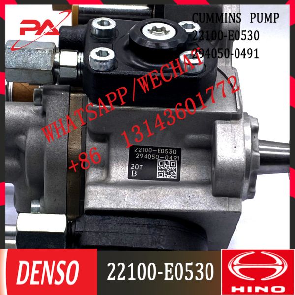 294050-0491 DENSO Diesel Fuel Injection HP4 pump 294050-0491 22100-E0530, 22100-E0531 for Hino YM7