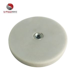 Rubber Coated N42 Neodymium Disc Magnet for Industrial Machinery Components and