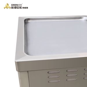 TO36 Stainless Steel Mobile Single Furnace Teppanyaki Grill Table Electromagneti