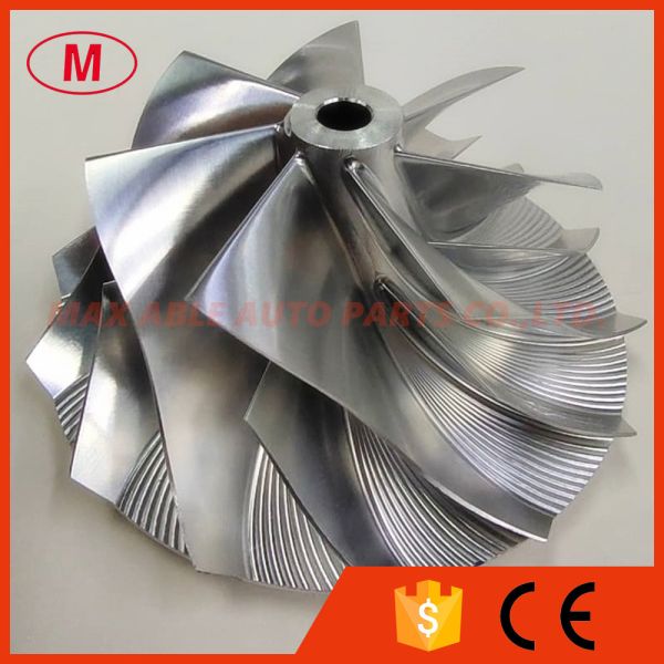 HE451 7+7blades 66.87/93.00mm high performance turbo milling/aluminum 2618/billet compressor wheel