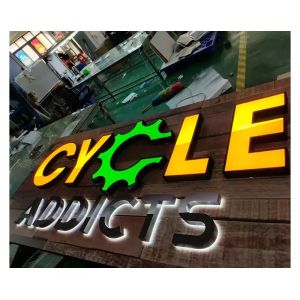 Best Sell Wall Name 3d Stainless Steel Led Logo Sign Backlit Letter Light 3d