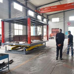 Blue Double Deck Car Parking System Explosion Proof Lock Valve