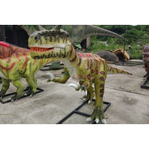 Rainproof Realistic Animatronic Dinosaur , Artificial Dinosaur For Green Park
