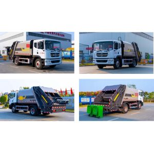 Dongfeng 13-Square Compressed Garbage Dump Truck Rear Drive Diesel 4 × 2 Manual