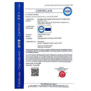Xiangjing (Shanghai) M&E Technology Co., Ltd Certifications