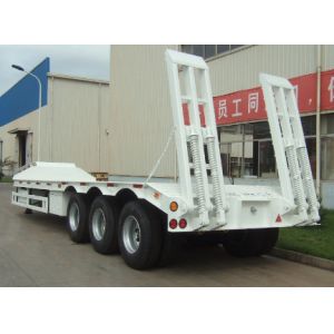 brand new china lowbed Semi-trailer 13m 16m with 4-axles excavator trailer.