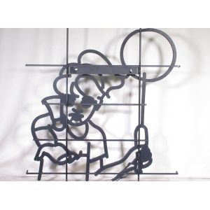 Play Badminton PVC Leon Sign White Green Color