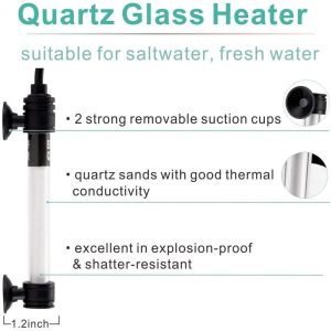 Mini Inline Quartz Glass Hygger Aquarium Heater