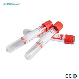Vacuum Plain Red Top Blood Tube No Additive For Collection And Storage
