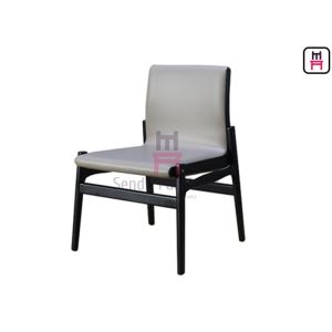 Indoor Upholstered Restaurant Chairs , Wood And Upholstered Dining Chairs