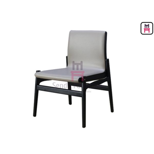 Indoor Upholstered Restaurant Chairs , Wood And Upholstered Dining Chairs