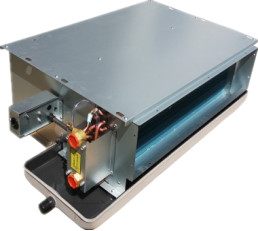 Quality Meco, Ceiling concealed duct, 2-pipe system, 500CFM, air return by side, with air plenum, air box, filter and AC motor for sale