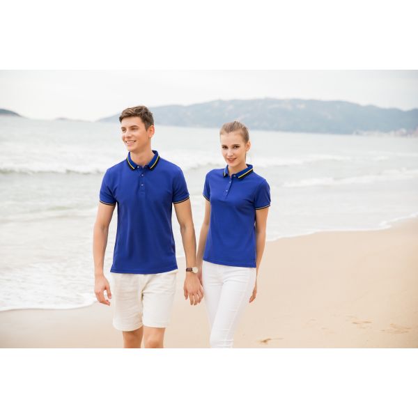 Breathable Flyita Mens Plain Polo T Shirt Cotton Short Sleeve