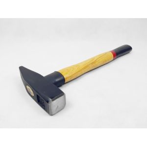 DIN Standard Forged steel Hand Machinist hammer with Double colors wooden handle