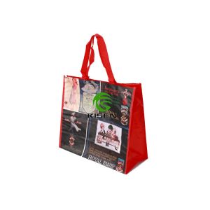 Foldable Woven Polypropylene Bags , Recyclable Pp Woven Shopping Bag For Gift