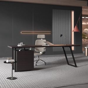 Large 2m Boss Manager Desk With High Back Swivel Chair Set