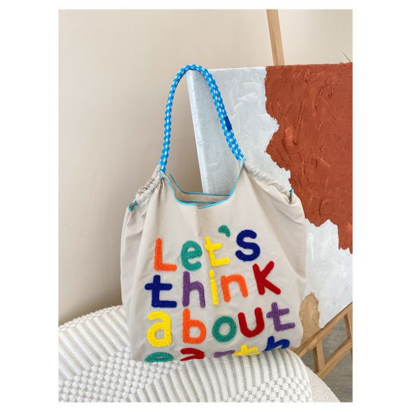 LARGE CAPACITY TOTE BAG KOREAN STYLE INS ALL-IN-ONE SHOULDER BAG FEMALE HAND CARRYING PORTABLE SHOPPING BAG