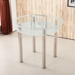 Stylish Round Glass Coffee Table For Hotel / Restaurant / Banquet