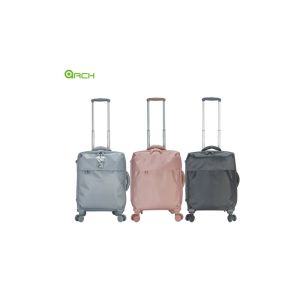 Nylon Cabin trolley Lightweight Luggage Bag with one front big pocket For Short