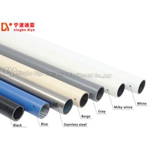 Flexible White Coated Aluminium Tube Connectors Round Shape With Customized Size