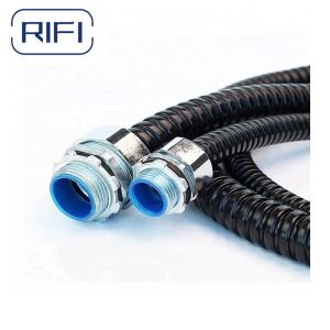 Steel Galvanized Flexible Conduits PVC Covered And Connection By Fittings