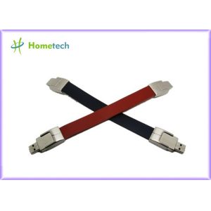 Leather wristband personalized 32gb usb 2.0 flash drive 10-22mb / s Speed