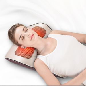 Light Brown Electric Back Massager Gross Weight 1.5KG With 16 Massage Balls