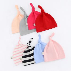 Knitted Organic Cotton Baby Knotted Hat Wholesale