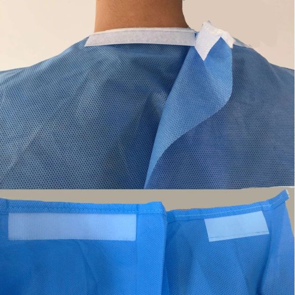 Heat Sealing SMS Surgical Disposable Medical Gowns S-3XL With Towel
