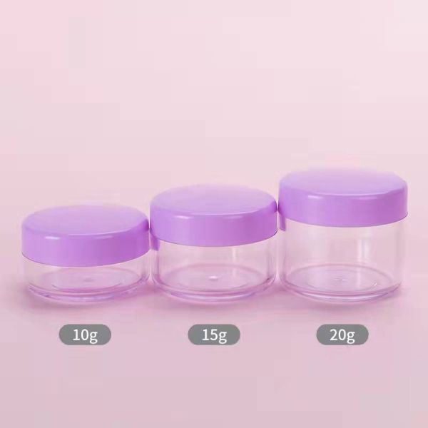 Sub-Packaging Small Round 50g Plastic Cosmetic Jar Travel Sub-Bottling Cream Jar