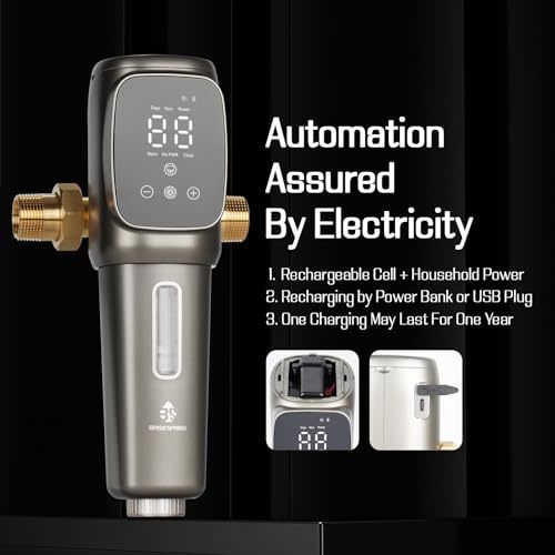 Universal Automatic Whole-House Self-Cleaning Sediment Filter For Safe And Healthy Water